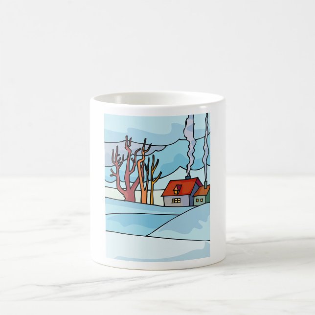 Winterhauslandschaft Kaffeetasse (Von Creator hochgeladen)