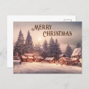 Winterhauswald - Frohe Weihnachten Postkarte