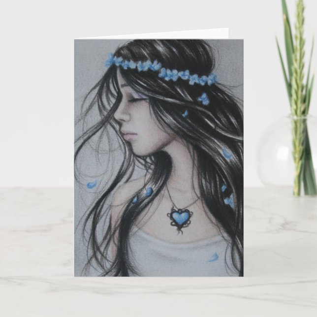 Winterherz-Grußkarte Karte (Vorderseite)