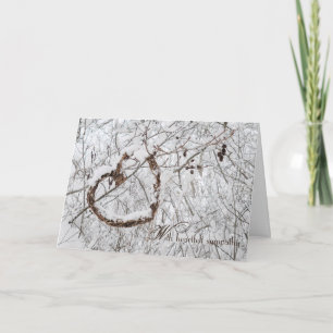 Winterherzsympathie-Karte Karte