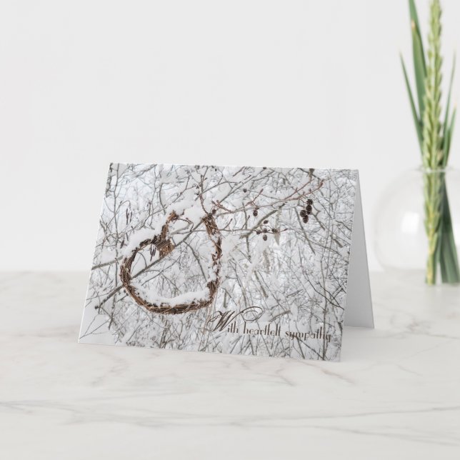 Winterherzsympathie-Karte Karte (Vorderseite)