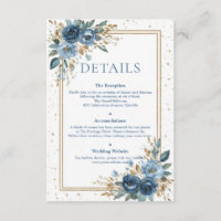 Winterhimmel-Navy und Goldene Blumenhochzeit
