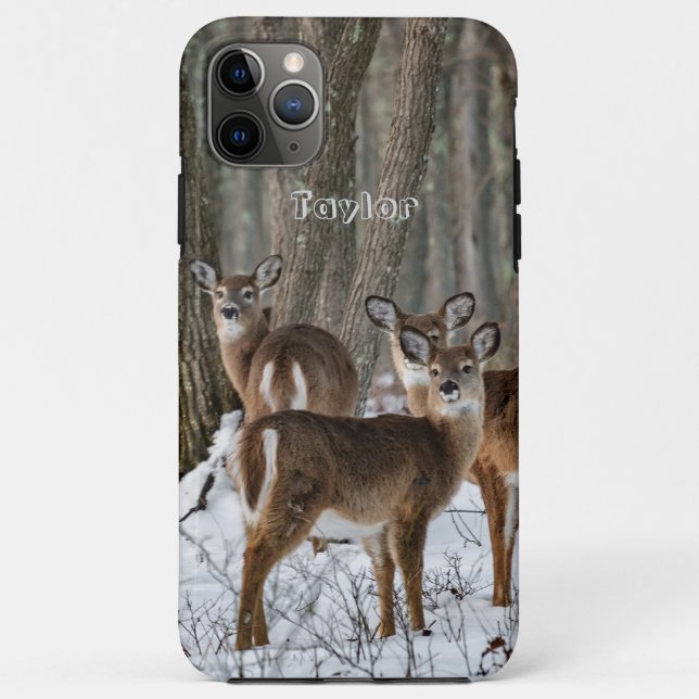 Winterhirsch Case-Mate iPhone Hülle (Rückseite)