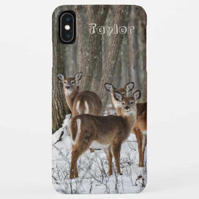 Winterhirsch Case-Mate iPhone Hülle (Rückseite)