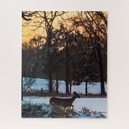 Winterhirsche 2 puzzle