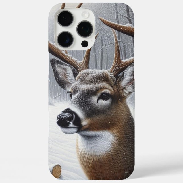 Winterhirsche/Buckkunst Case-Mate iPhone Hülle (Rückseite)