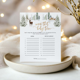 Winterhirsche Name dieses Lied Baby Dusche Spiel