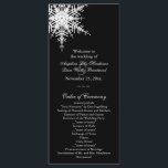 Winterhochzeit<br><div class="desc">Eine schöne Schneeflocke betont dieses Hochzeitsprogramm. Es ist Teil der Winter Wedding Collection und ist in mehreren anderen Farben erhältlich.</div>