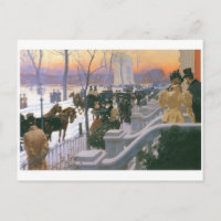 Winterhochzeit auf dem Washington Square c. 1897
