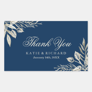 Winterhochzeit Danke Ihnen Stickers