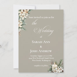 Winterhochzeit: Einladung zur Hochzeit