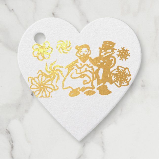 Winterhochzeit  geschenkanhänger (Vorderseite)