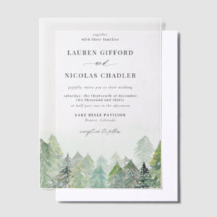 Winterhochzeit im Watercolor Snowy Woodland