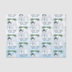 Winterhochzeit in der Liebe Seidenpapier