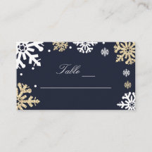 Winterhochzeit mit blauen Schneeflocken