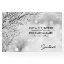 Winterhochzeit mit Funkeln und Schnee