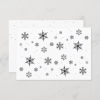Winterhochzeit mit weichem Snowflakes