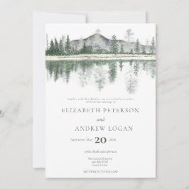 Winterhochzeit | Rustikale Berge Einladung
