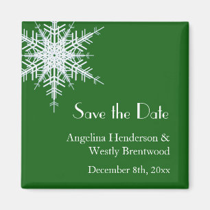 Winterhochzeit Save-the-Date-Magnet Magnet