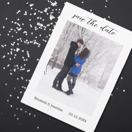 Winterhochzeitkarte Save the Date