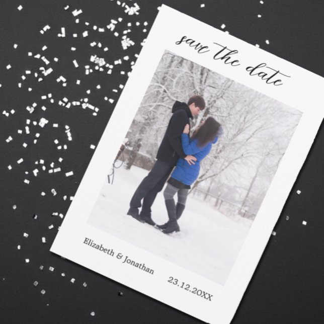 Winterhochzeitkarte Save the Date (Von Creator hochgeladen)