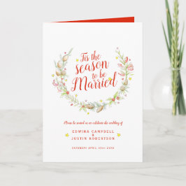 Winterhochzeitkegel Rote Beeren Stern Wasserfarbe Programm