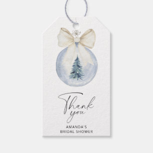 Winterhochzeitsdusche Dankeschön-Anhänger Geschenkanhänger