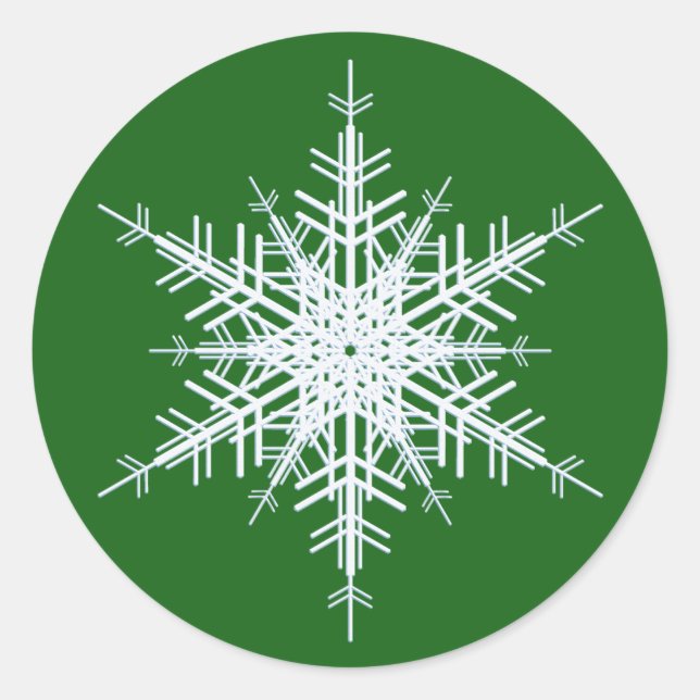 Winterhochzeitsticker Runder Aufkleber (Vorderseite)