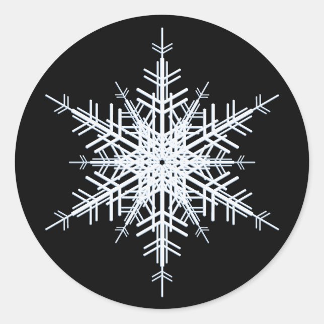 Winterhochzeitsticker Runder Aufkleber (Vorderseite)