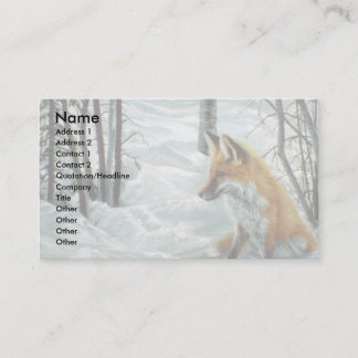 Winterholz, Fox Visitenkarte