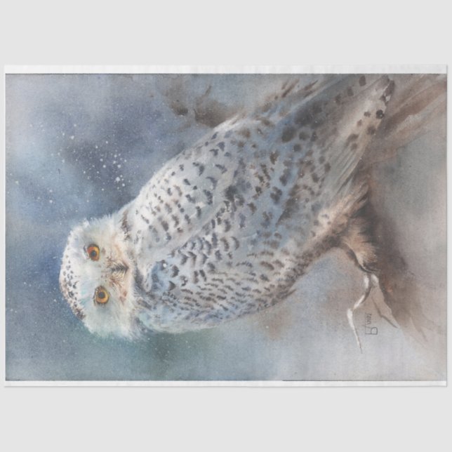 Winterhühnerpapier Seidenpapier (Vorderseite)