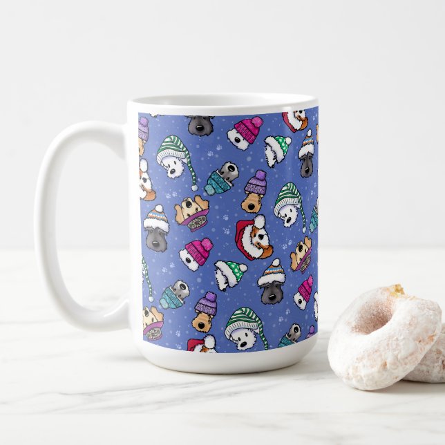 Winterhund Kaffeetasse (Mit Donut)