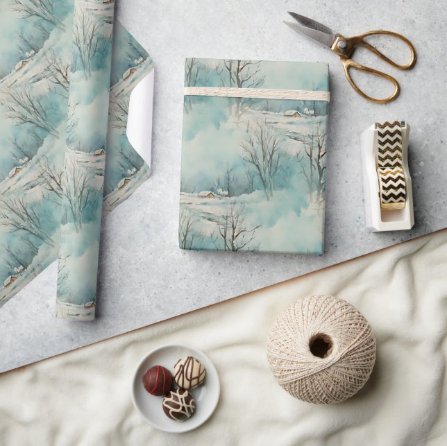 Winterhütte Geschenkpapier (Kunsthandwerk)