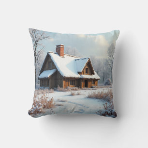 Winterhütte Kissen