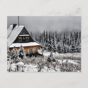Winterhütte. Postkarte