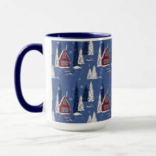 Winterhütte Zwei-Töne 15 oz Tasse
