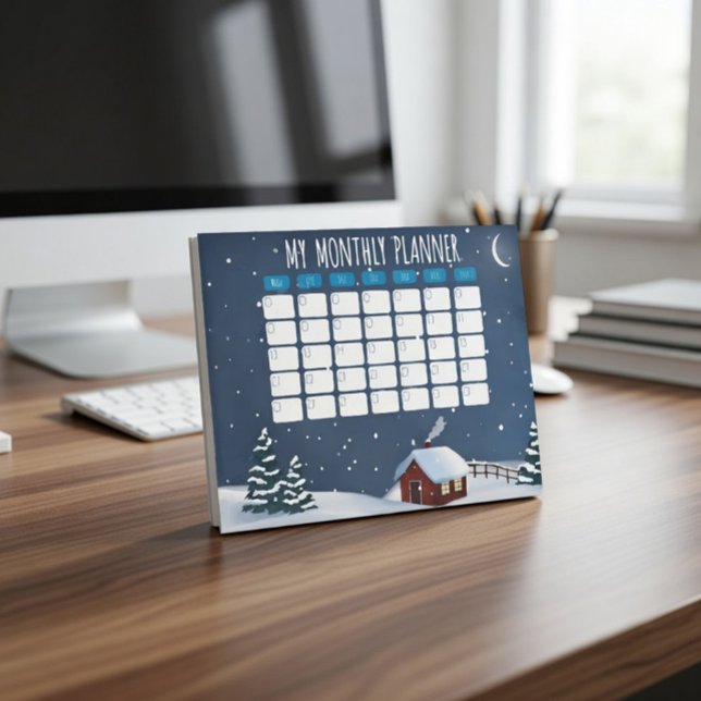 Winterhütten-Nacht Post-it® Notizen  (Von Creator hochgeladen)