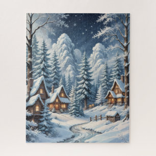 Winterhütten-Rätsel Puzzle