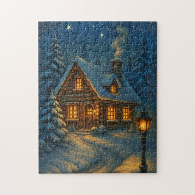Winterhütten-Rätsel Puzzle (Vertikal)