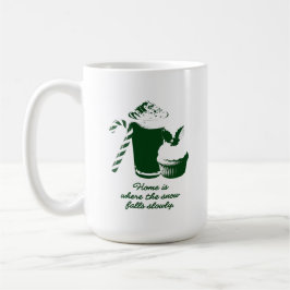 Winterillustration Kaffeetasse