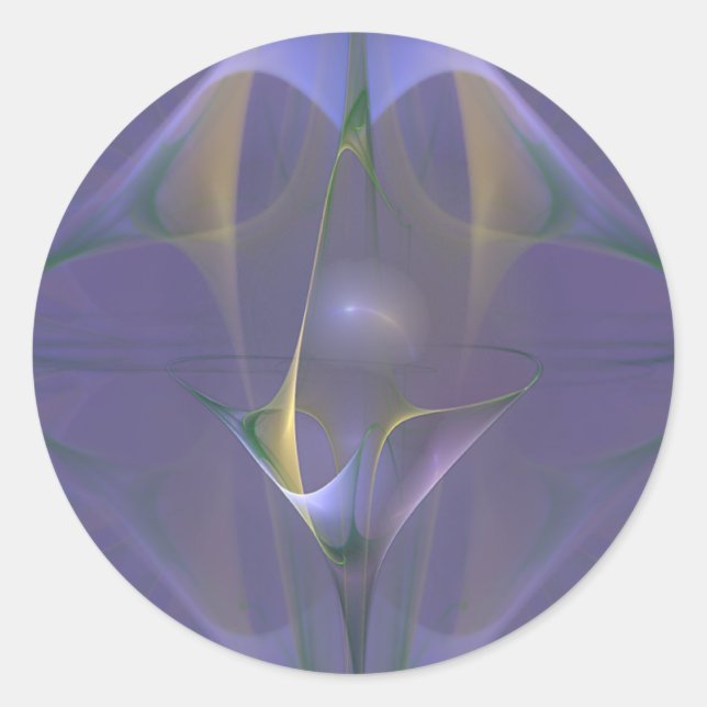 Winterini Fee Martini Kunst Runder Aufkleber (Vorderseite)