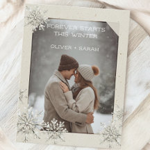 Winterintime Hochzeitsessen laden zur Postkarte ei