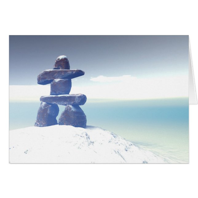 Winterinukshuk Card (Vorderseite (Horizontal))