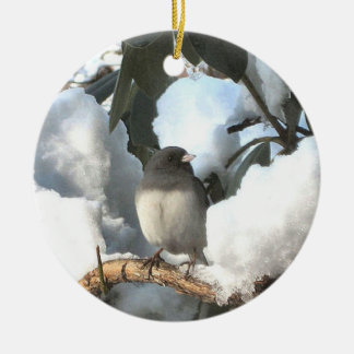 WinterJunco Keramikornament