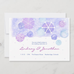 Winterjuwelen Einladung zur Hochzeit