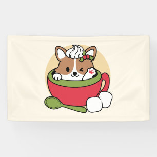 Winterkakaoglas - Niedlicher Hund im Design von Ta Banner
