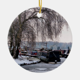 WINTERKANAL KERAMIKORNAMENT