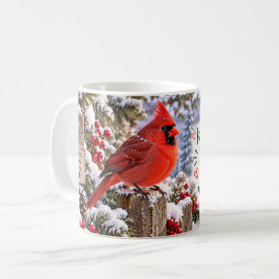 Winterkardinal - Halte Deinen Geist Hell Kaffeetasse