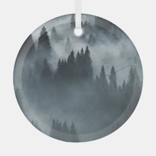 Winterkarpaten: Sonnenaufgang Berglandschaft Ornament Aus Glas