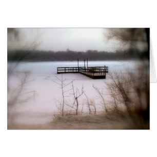 WINTERKARTE: Lake Harriet, "Dock", Mpls, MN_
